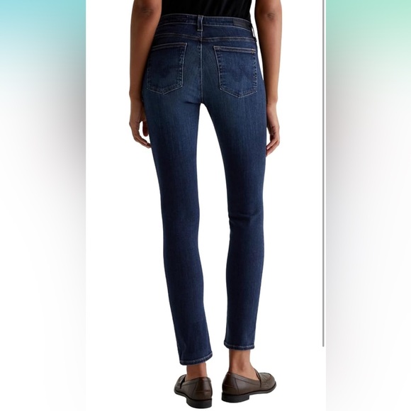 AG The Prima Mid Rise Cigarette Dark Blue Denim Jean Size 31 Women’s - Picture 5 of 11